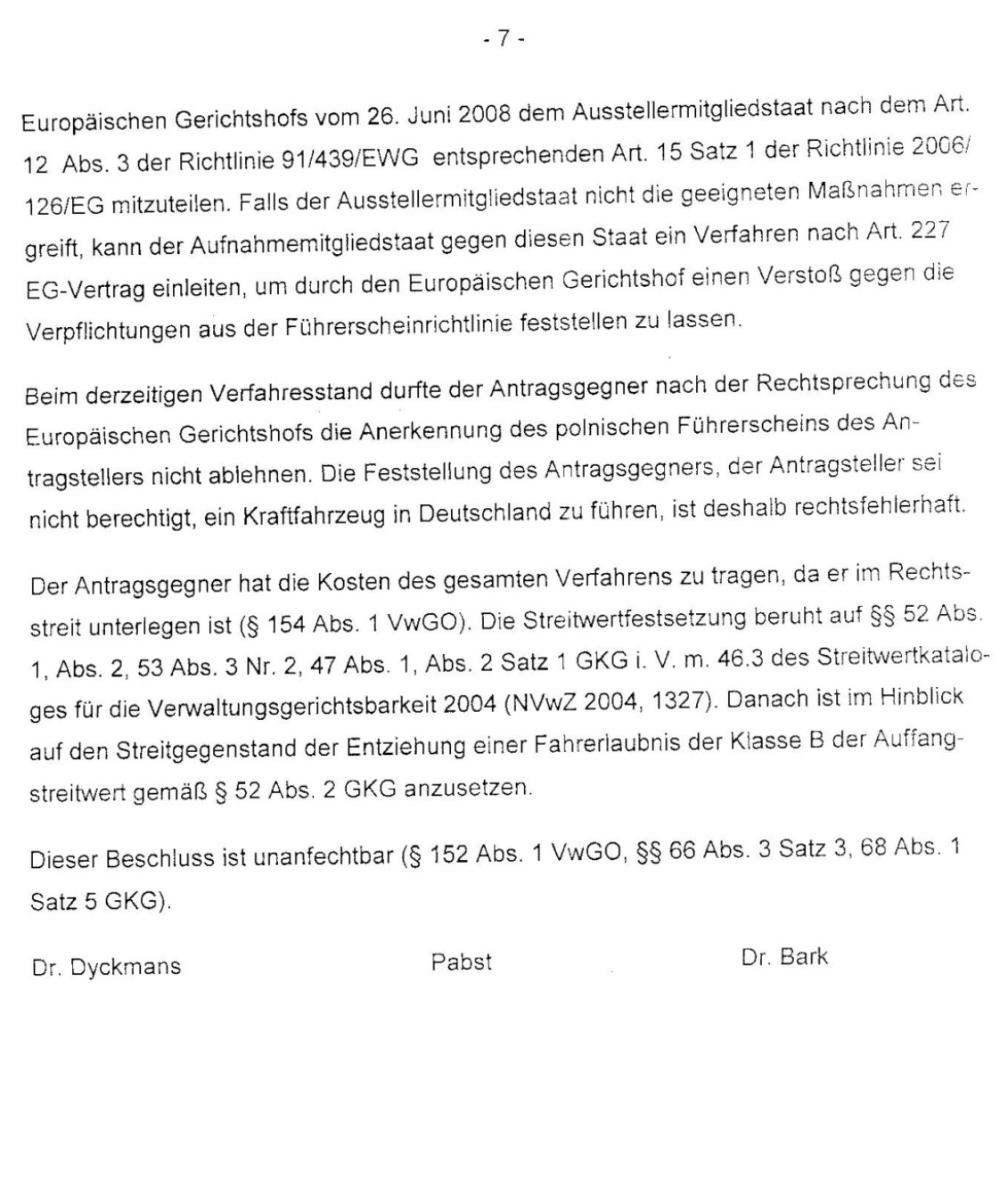 VGH Hessen Beschluss zu Führerscheintourismus
